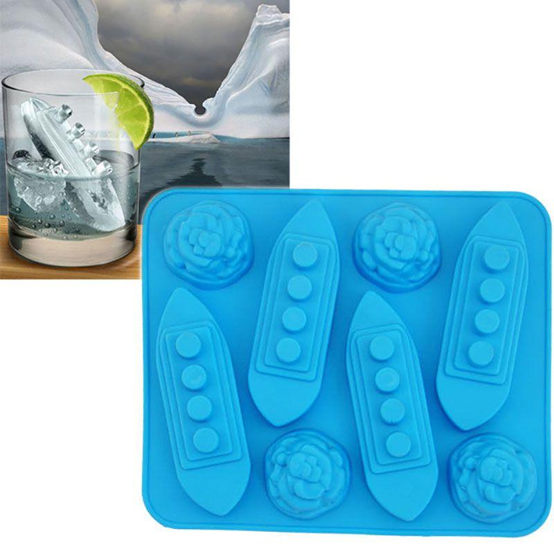 

Cube Silicone Ice Trays Mold Mould Carving Maker Titanic Shaped For Drinks Party