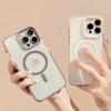 Solid Color Magnetic Suction 17Promax Premium Feel for IPhone Case 16 for 13 Anti Drop Border 12 Soft 11 Transparent