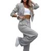 2026 New European and American Style Striped Suit Set, Women's Fashion Casual Wide-Leg Pants Two-Piece Set, Elegant Commuting Style