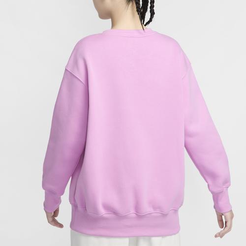 Nike Solid Color Pullover Long Sleeve Sweatshirt for Women in Pink