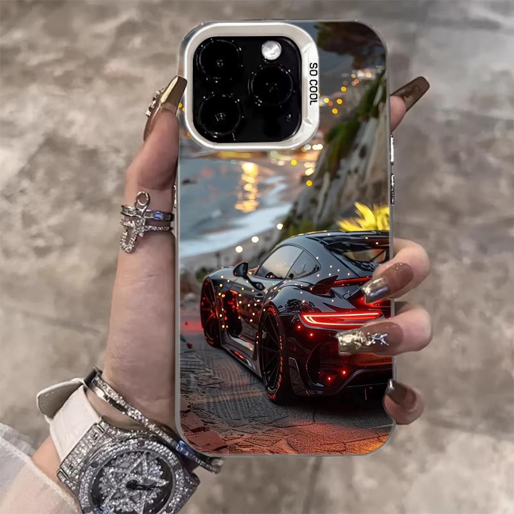 

Game Style Sports Car Cool Phone Case For iPhone 17 Pro Max 17e 16e 15 17 Air 14 13 12 11 Pro Max 8 Plus X IMD Shockproof Cover iPhone 11 Pro