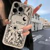 Fresh Moon Star Phone Case For iPhone 16 15 14 13 12 11 Pro Max X XR XSMax 7 8 Plus 16E SE20 Transparent Cover