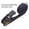 Fixed Strap Adjustable Ratchet Strap Metal Buckle Sturdy Rope Tightener with Claws Cargo Strap Retractor Car