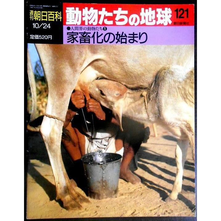 Free shipping used magazine Weekly Asahi Encyclopedia Animals Earth 121 Human World 1 Beginning Domestication.