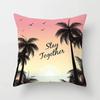 45X45CM Summer Beach Charming Landscape Pillowcase Palm Tree Plant  Bed Sofa Car Cushion Cover Home Decoration