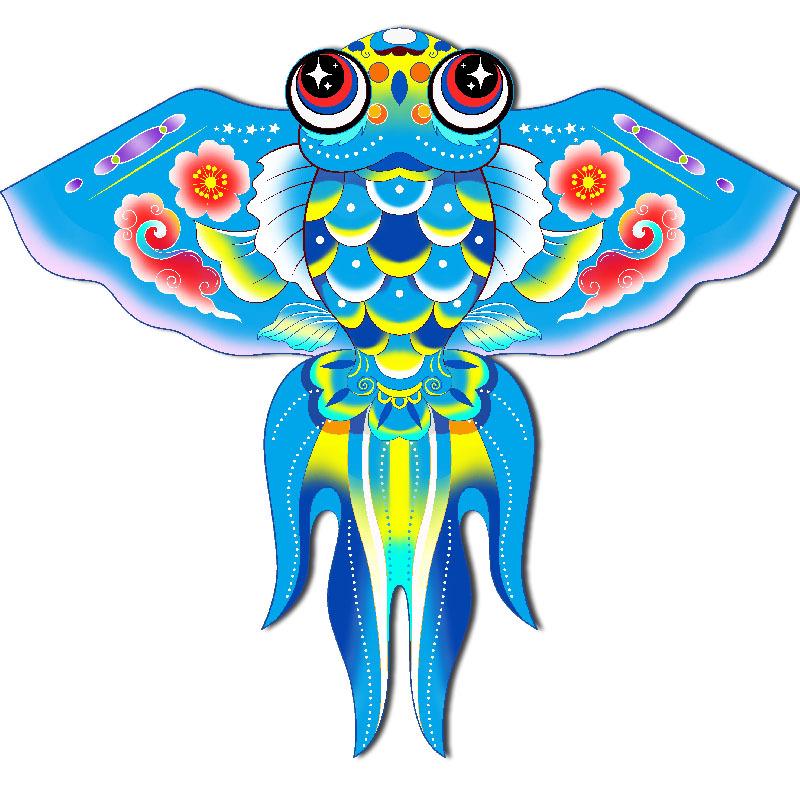Weifang Colorful Goldfish Koi Kite: Children's Cartoon Animal Kite