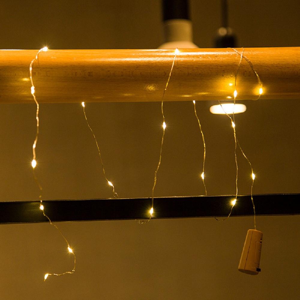 10Pcs Bottle Fairy String Lights Cork for Christmas Wedding Party 2 Meter 20 LED
