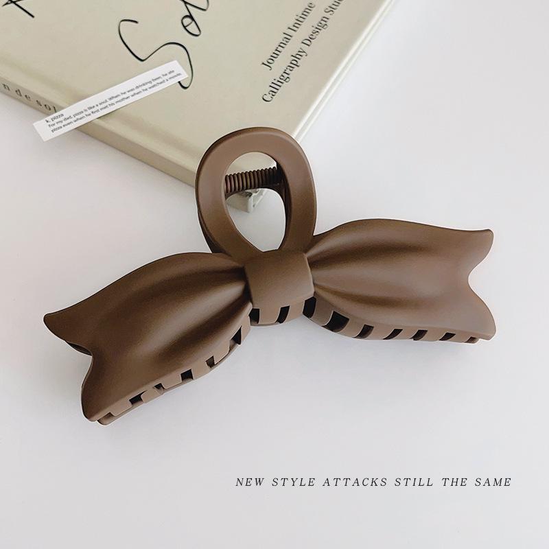 

Премиальная женская заколка-краб с бантом - Большая заколка-акула для элегантных причесок и летних укладок