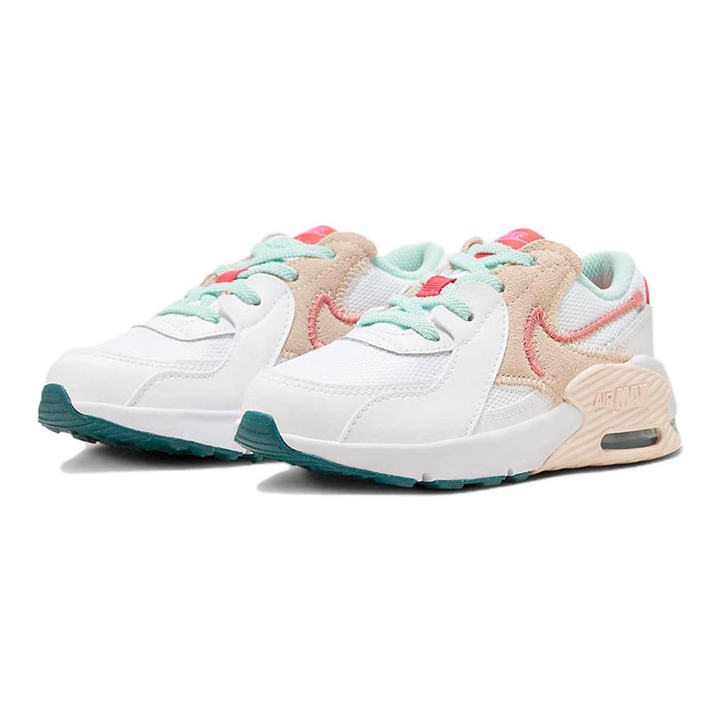 New Nike Air Max Excee Anti-Slip And Wear-Resistant Breathable Low-Top Kids Lifestyle Shoes White Kids' FB3059-102