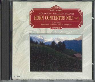 

CD ALAN CIVIL - Wolfgang Amadeus Mozart Horn Concer ECC609 ECHO INDUSTRY Japan Classical Used