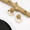 Vintage Wooden Beaded Long Drop Earrings For Women Bohemia Handmade Geometric Wood Earring Pendant Jewelry