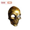 1-10PCS Halloween Horror Skull Mask Creepy Laughing Ghost Face Gold Silver Costume Prop for Party Cosplay Haunted House Decor