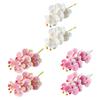 Pack of 2 Butterfly Orchids Flower for Handmade Wreaths and Bouquets Artificial Phalaenopsis Indoor Florals Arrangements