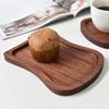 Vintage Wooden Snack Tray Cup Pad Coaster Plate Kitchen Decorative Plate Fruit Dish Sandwich Bread Buffet Salad Serving Tray