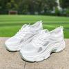 Fashion 2025 New Summer Thick Soled Casual Sandals Sports Shoes Mesh Breathable Thin White Women's Shoes Summer Casual Shoes