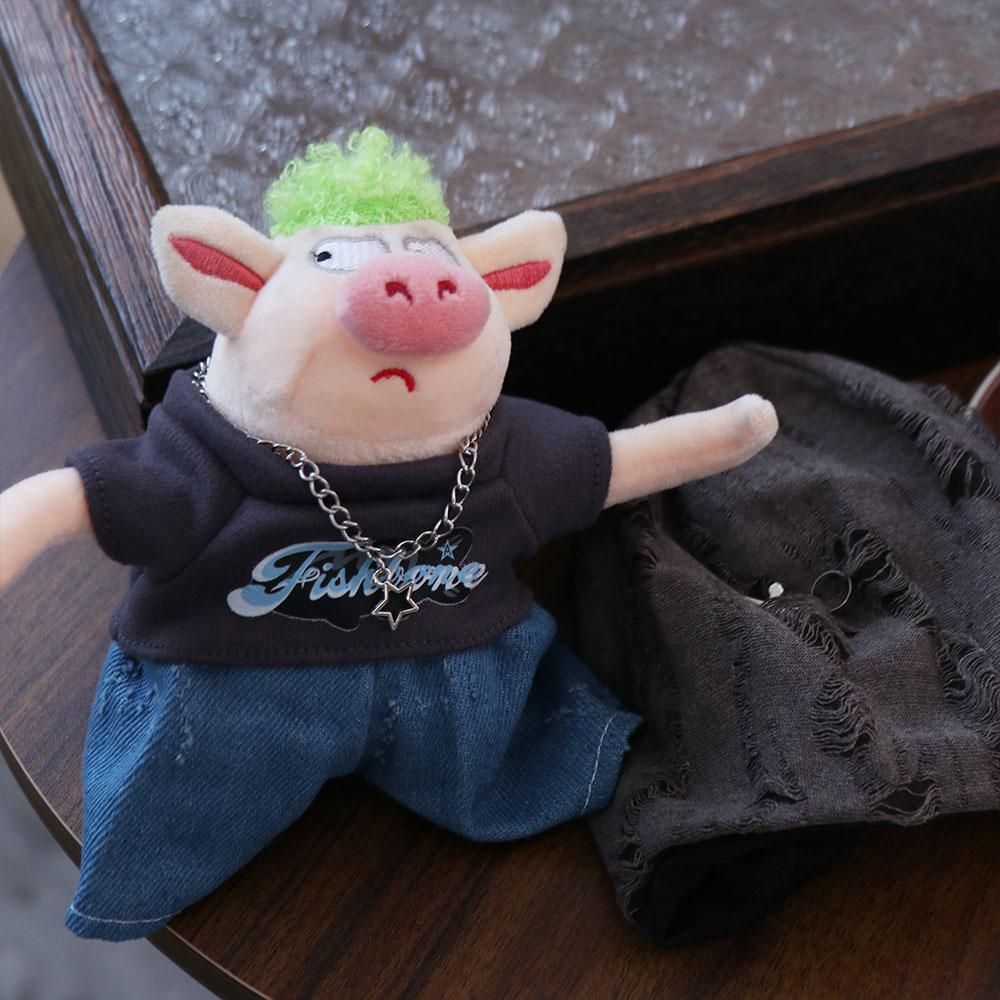 1 Set Hat Cotton Doll's Clothes T-shirt Plush Doll Clothes 20cm Cotton Doll Clothes  Children's Gift