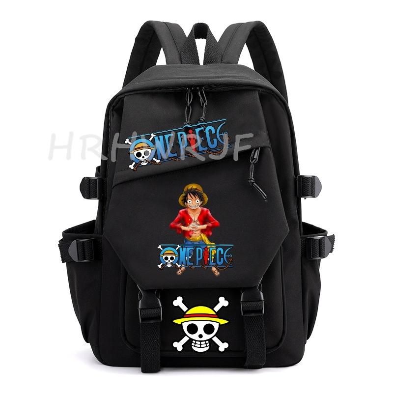 Anime ONE PIECE Backpack Monkey D Luffy College Backpack Girl Travel Book Backpack Nylon Leisure Women Laptop Men School Bags