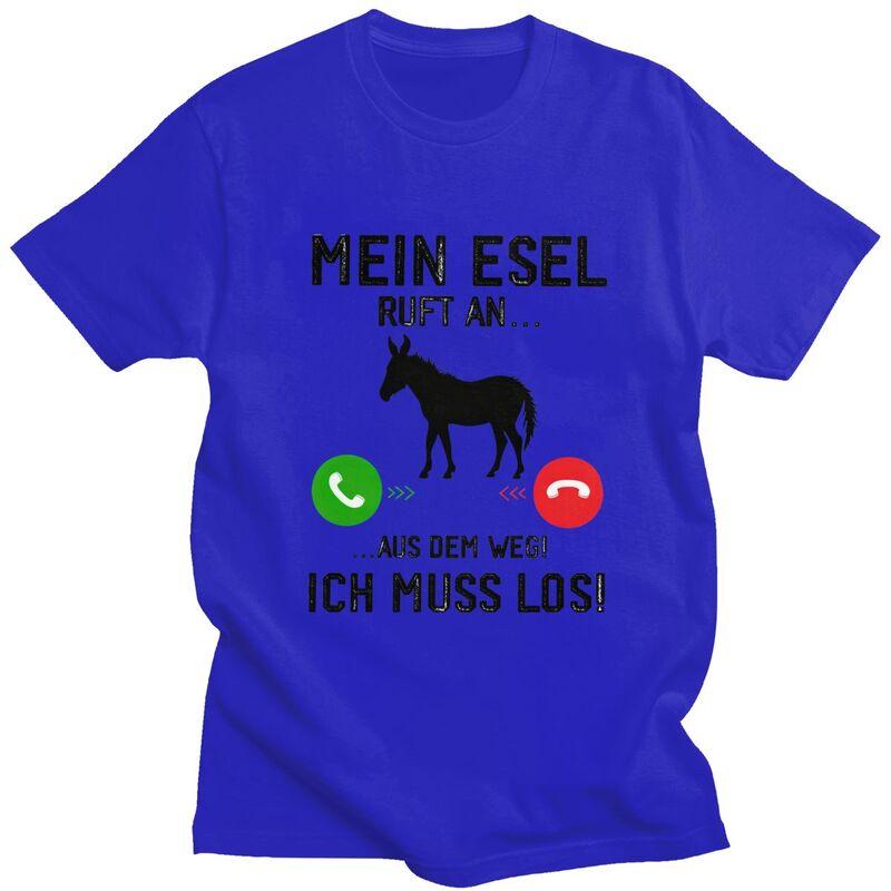 Male Mein Esel Ruft An Maultier Landwirt T Shirt Streetwear Short Sleeves 100 Cotton Colthing Leisure Design Graphic Tees Shirt