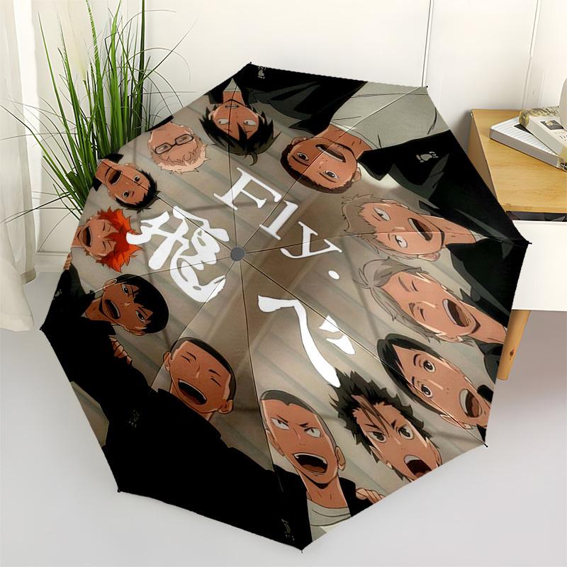 

Volleyball, Teamwork Themed Automatic Opening and Closing Umbrella, Compact Travel Umbrella, Lightweight and Portable, Suitable for Beach Co