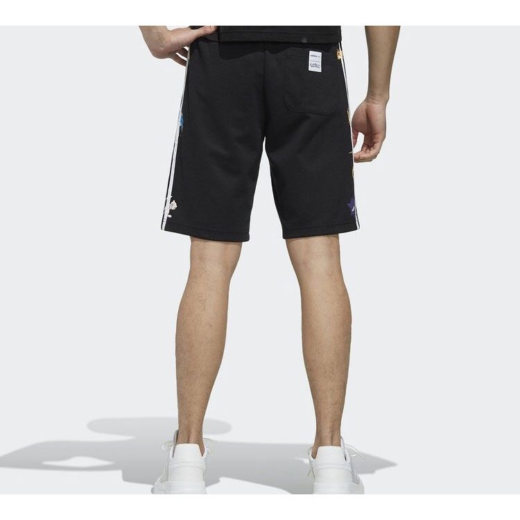 Adidas Neo Side Stripe Sport Shorts Men Bottoms Black FM0322