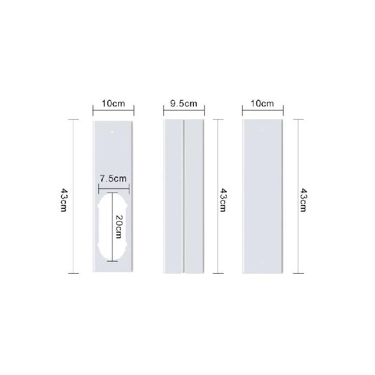 Condizionatore d'Aria Portatile Kit Finestra Kit Sfiato Finestra Condizionatore Universale Sigillo Scorrevole Regolabile Connettore Tubo Sfiato
