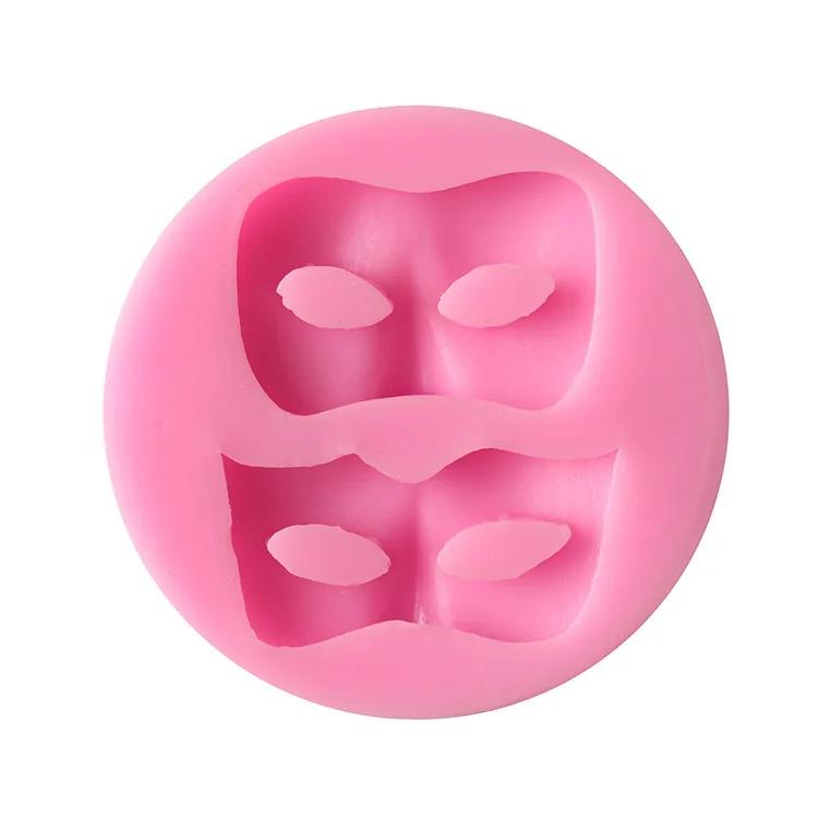 Maska Forma Silikonowa Makijaż Halloween Motyw Balu Forma do Cukru na Ciasto Narzędzie do Pieczenia Czekolady DIY Ręcznie Robiona Forma do Mydła Hurt