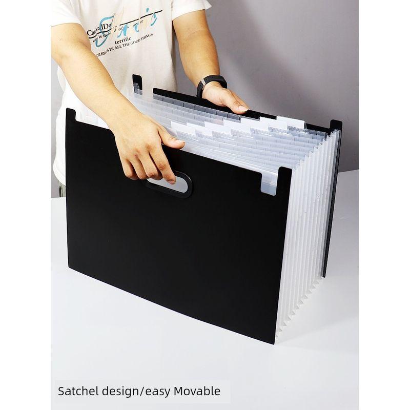 A3 Folder Info Booklet Retractable Organ Standing Desktop Storage Fantastic Art Works Drawing Paper Storage Clip A4