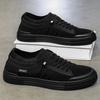 Men's Vulcanized Shoes Classic Low-top Canvas Shoes Breathable Canvas Casual Shoe Fashion Skateboard Shoes Lace Up Men Sneakers