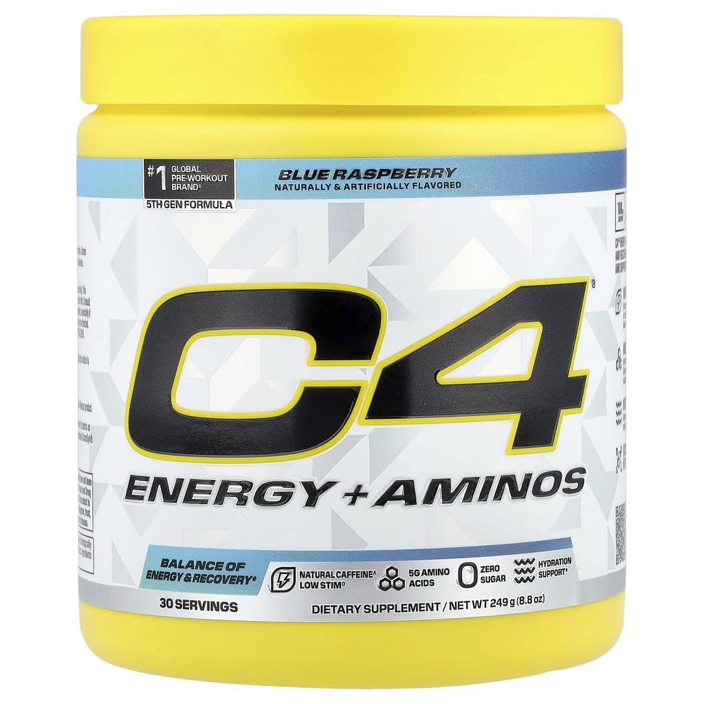 C4 / Cellucor, C4® Energy + Amino Acids, Blue Raspberry, 8.8 Oz (249 G)