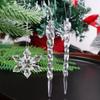 24pcs Clear Christmas Tree Hanging Ornament Acrylic Christmas Tree Decoration  Navidad