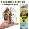 Clear Acrylic Pet Habitat with Ventilation Openings Small Acrylic Animal Home for Proper Ventilation and Security