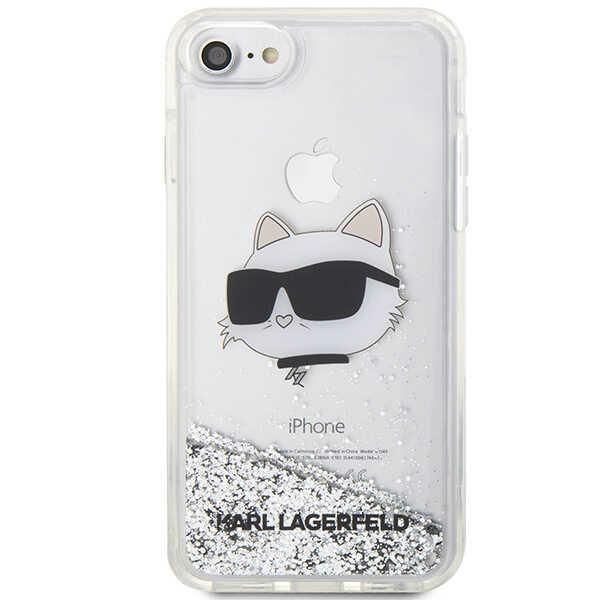 Karl Lagerfeld Klhci8Lnchcs Iphone 7/8/Se 2020 / Se 2022 Srebrny/Silver Hardcase Glitter Choupette Head