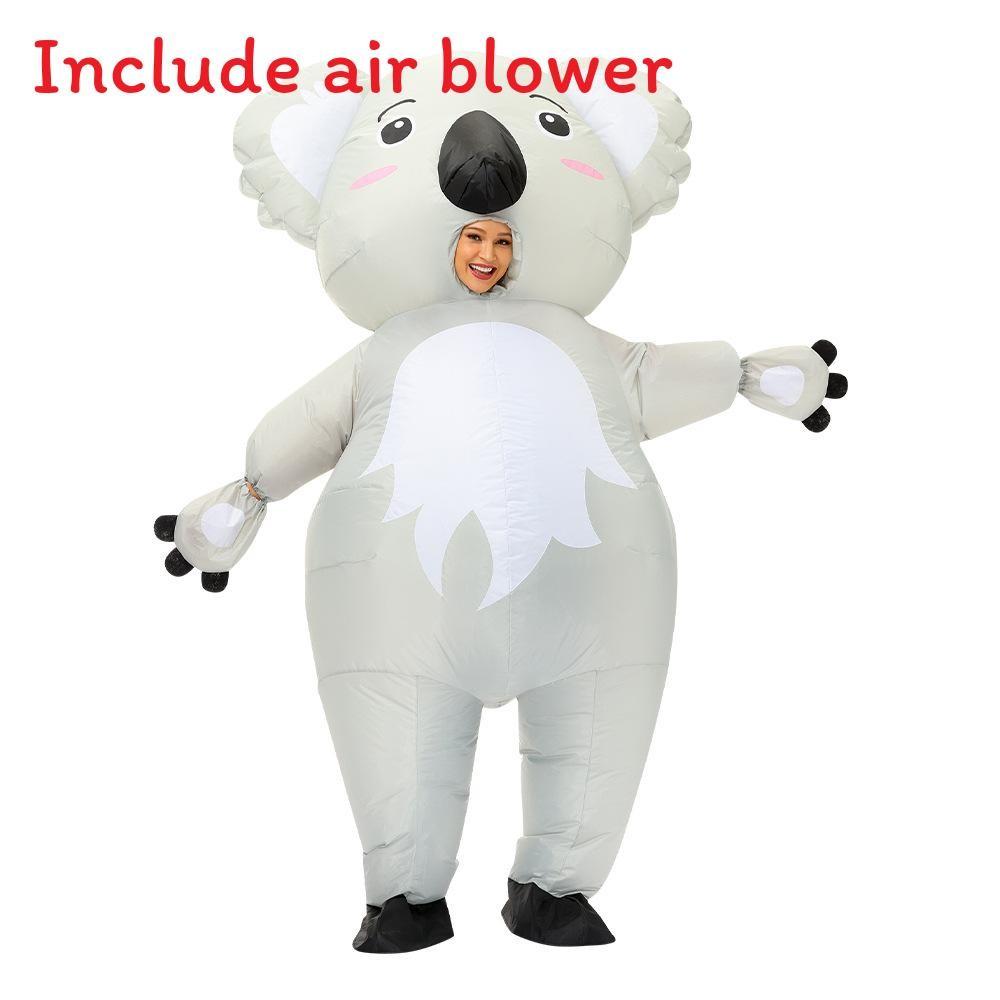 Flamingo Clown Shark Pig Koala Animal Inflatable Suit Cosplay Halloween Party