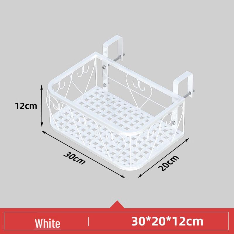 

Белый подвесной балконный стеллаж для растений
