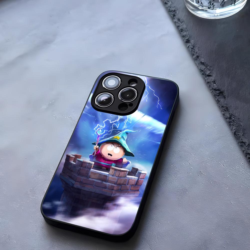 

Animated Movie S-South Park Phone Case Tempered Glass For IPhone 17 13 14 16 12 15 11 Pro Max Plus Mini X XR SE2020 Coque iPhone 12 Pro Max