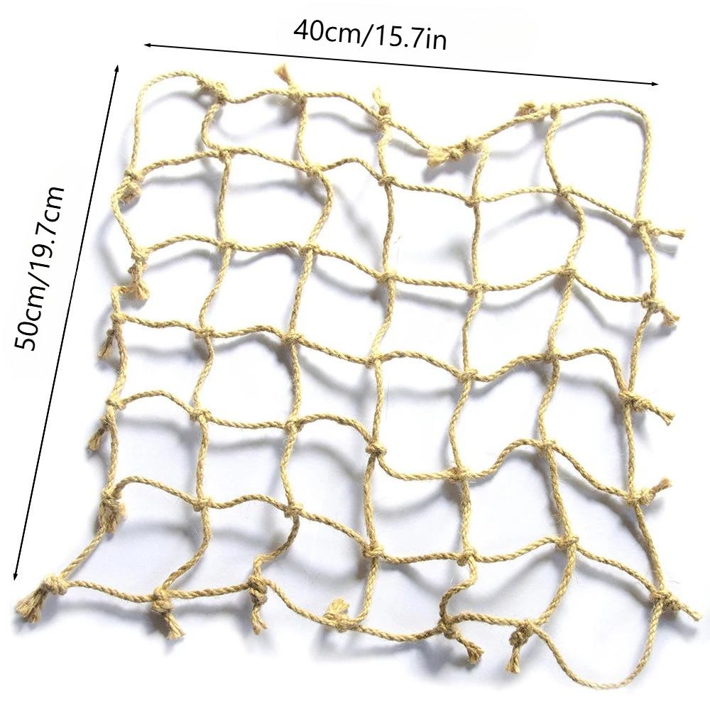 Rope Climbing Net For Pet Bird Parrot Hemp Rope Bird Toy, Universal Climbing Net For Hamsters And Small Pets, Hammock, Swing