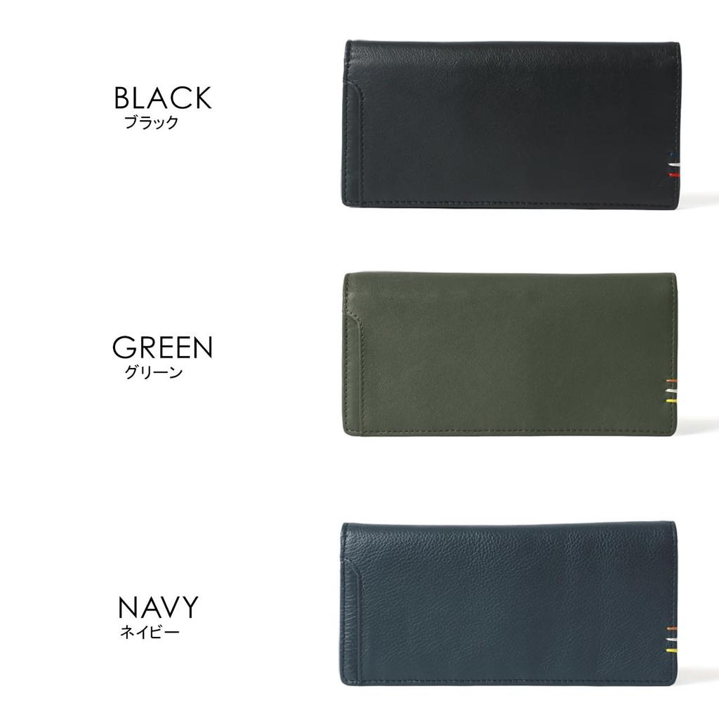 Arnold Palmer Genuine Leather Long Wallet with Exterior and Wallet Simple Design for Business and Casual Navy Blue Men's Pocket, Flap, Design, Wear,