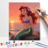 Disney Ariel The Little Mermaid Paint by Numbers Painting Art Kit Home Decor Gift