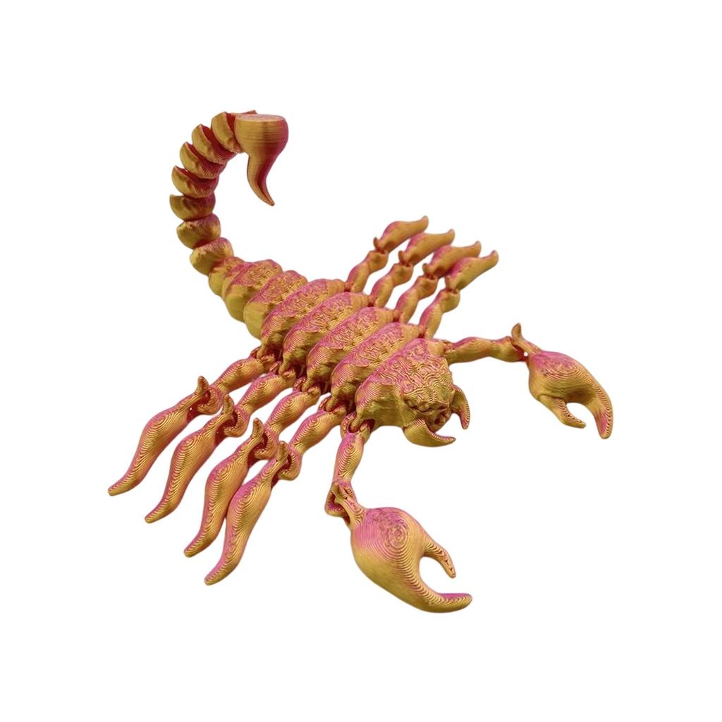 3D Printed Scorpion Desktop Ornaments With Adjustable Joints