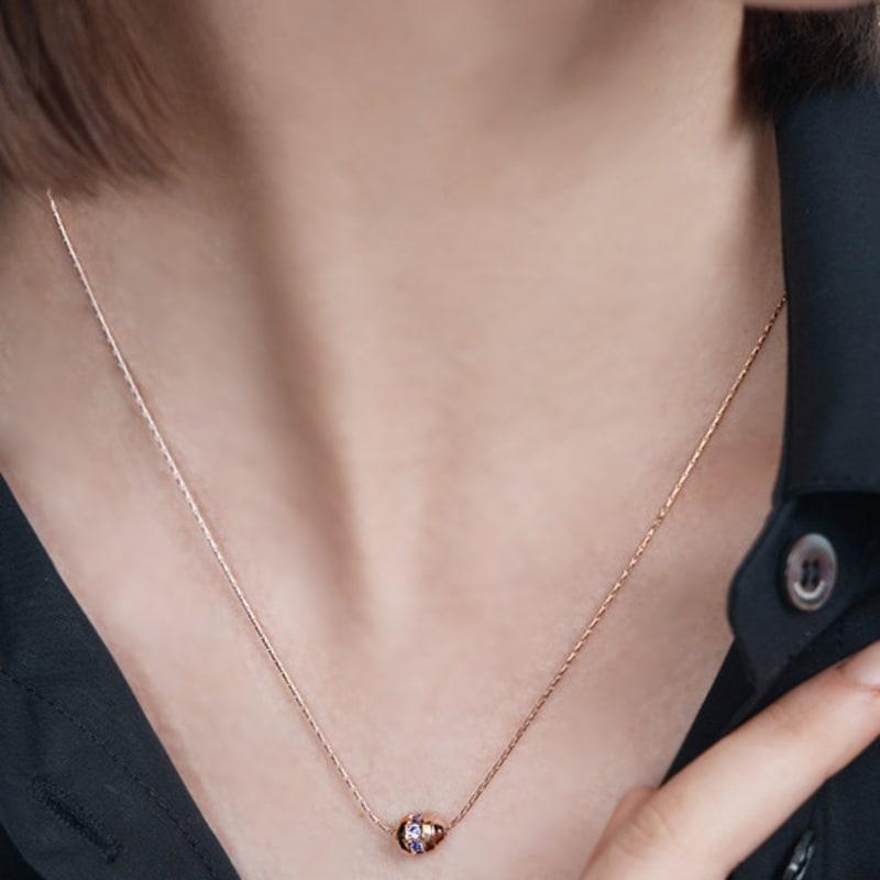 ELLE Jewelry Vivid Cubic Bullet Necklace ELBRNN213