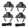 4x Car Roof Box Crab Clips Clamps Accessory Universal Fit Fits Slotted Rails