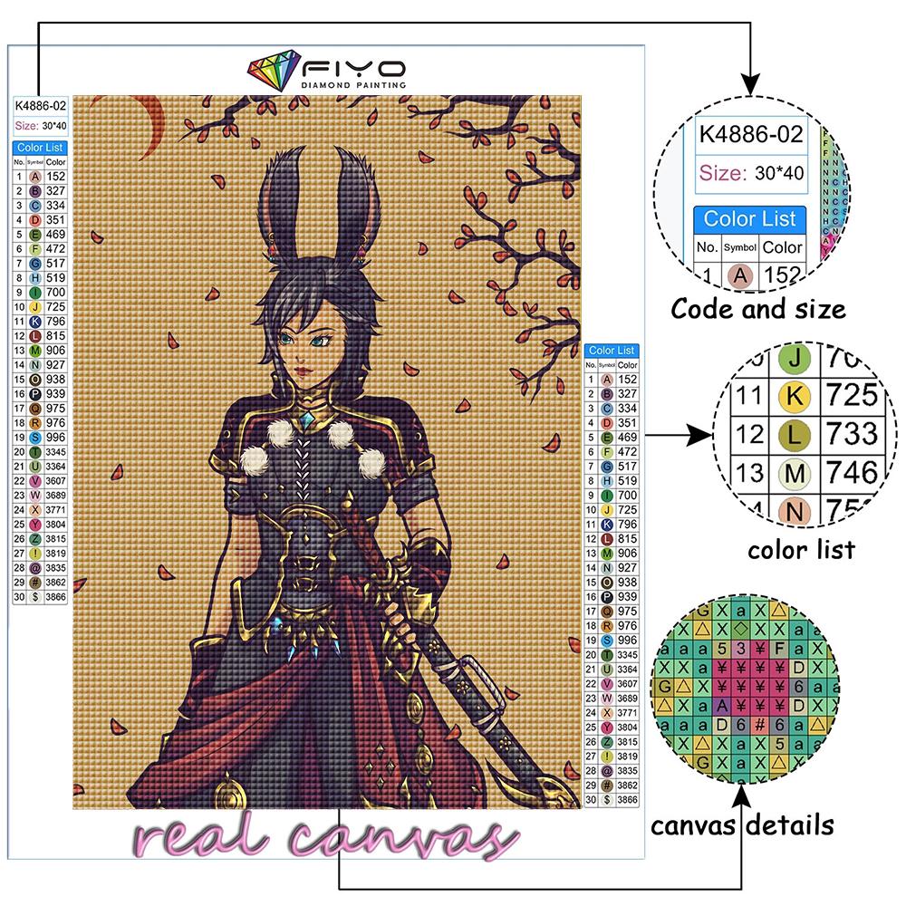 DIY 5D Diamond Painting Cartoon Anime Game Character Cross Stitch Kit Full Drill Embroidery Mosaic Art Picture of Rhinestones Gift