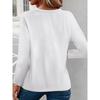 Plus size T-shirt V-neck long-sleeved women's casual fashion, spring and autumn bottoming top, letter cartoon print