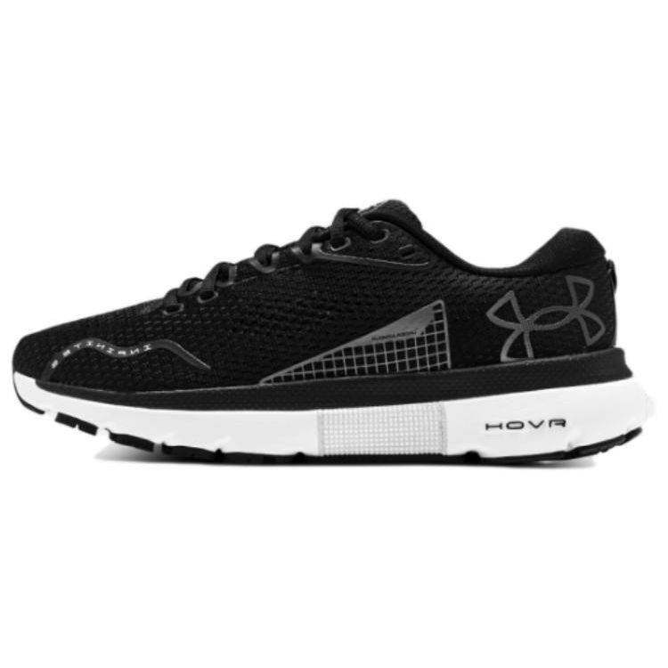 Under Armour Women s UA HOVR Infinite 5 Running Shoes Black White 3026550-002 38.5