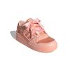 Adidas Originals FORUM Satin Low C Cushioning, Wear Resistant Low top Skateboard Shoes Pink Children Aged 3 7 Years Old FY8821