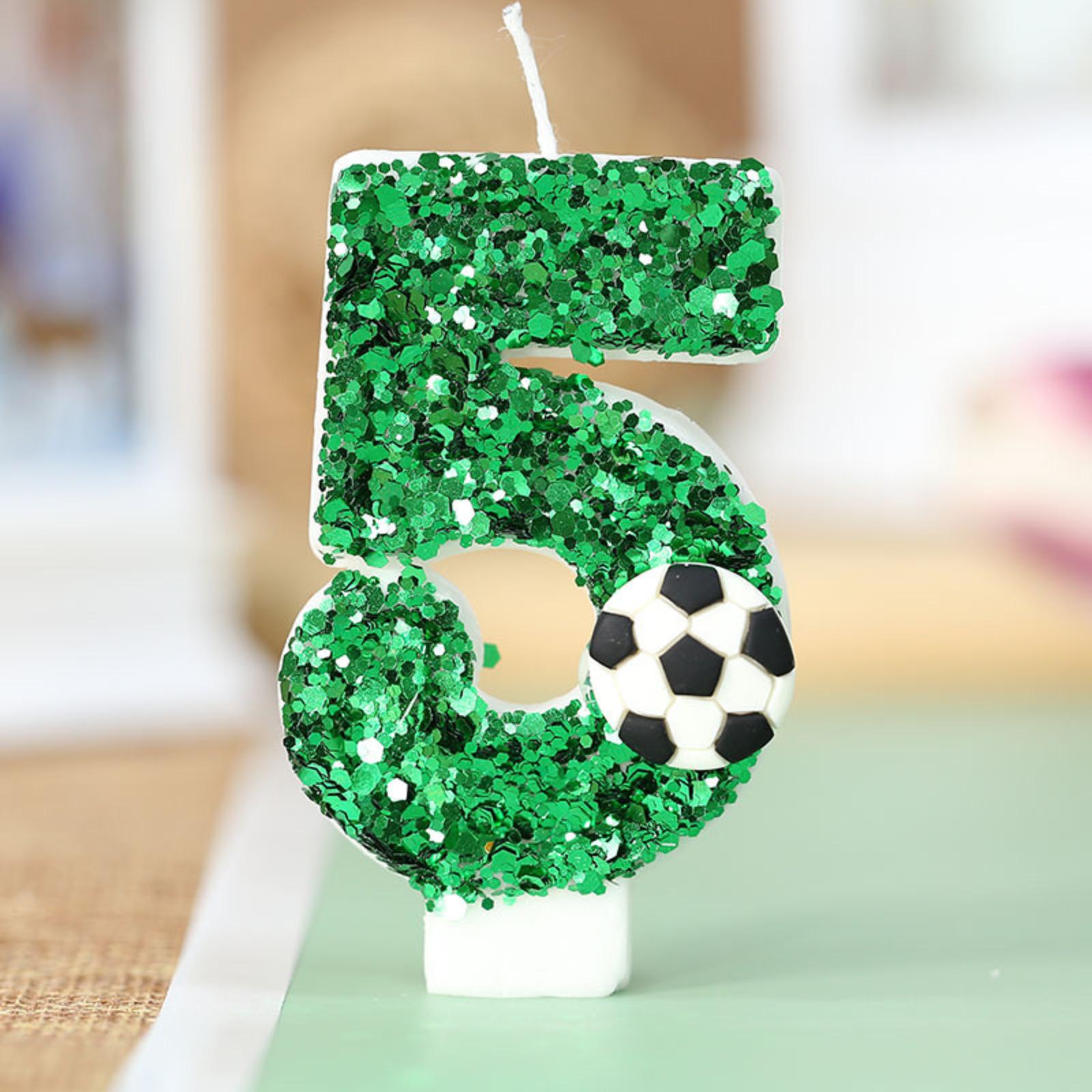 Creative Football Digital Birthday Candles