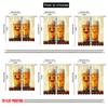 2pcs,2D Plane Printing Print Curtains Happy Beers Versatile Polyester Fabric (without Rod) Decorations Outdoor for Bedroom,
