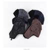 Unisex Warm Fleece Lined Winter Hat With Ear Protection Windproof Outdoor Ski Cap Cold Weather