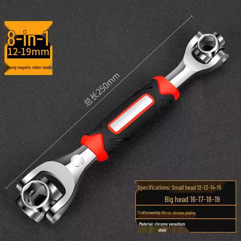 Adjustable Reversible Quick Ratchet Wrench 6-22mm Metric/Imperial
