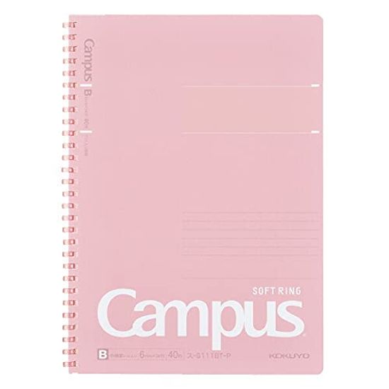 

KOKUYO Campus Soft Ring Medium Horizontal Purchase Набор из 10 тетрадей, в линейку, в точку, обрезанные, B5, розовые, S111BT-P [Оптом книги]